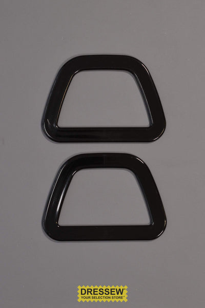 Purse Handles Triangular Black