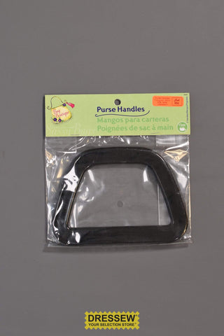 Purse Handles Triangular Black