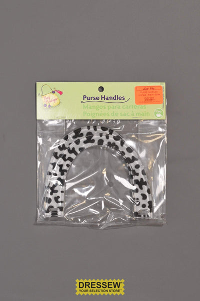 Purse Handles U-Shape Black / White