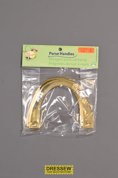 Purse Handles U-Shape Metallic Gold