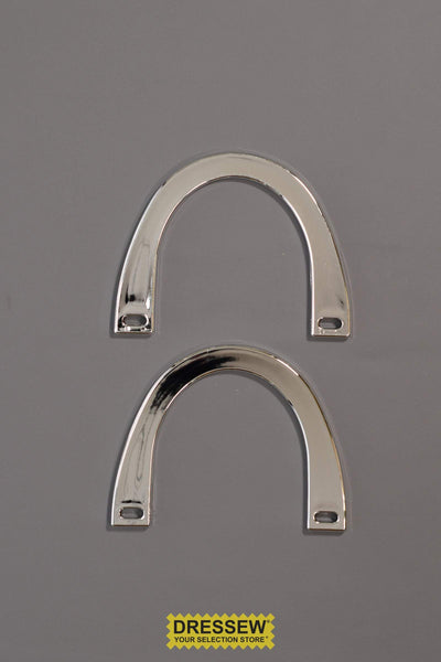 Purse Handles U-Shape Metallic Silver