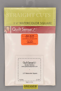 Quilt Sense Watercolor Square Template 2-1/2 inch