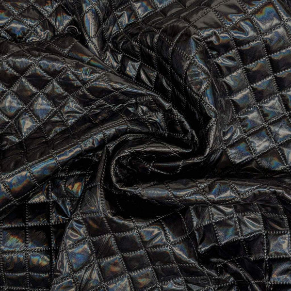 Quilted Wetlook Black