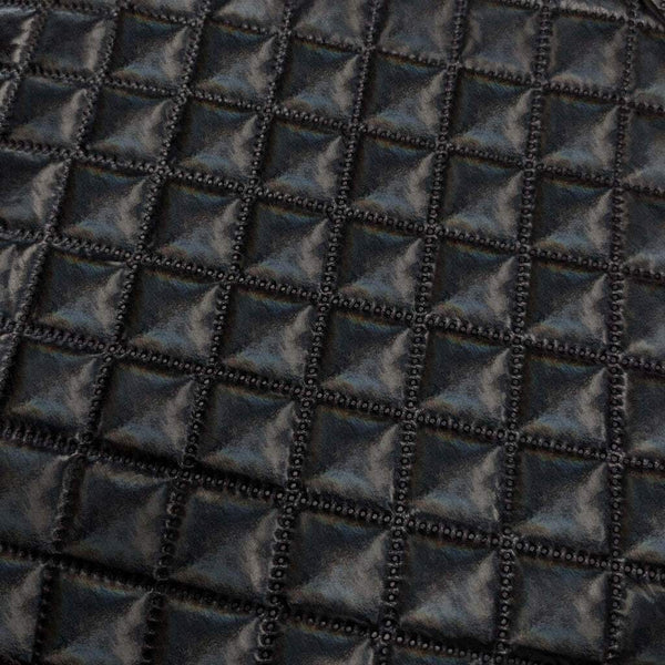 Quilted Wetlook Black