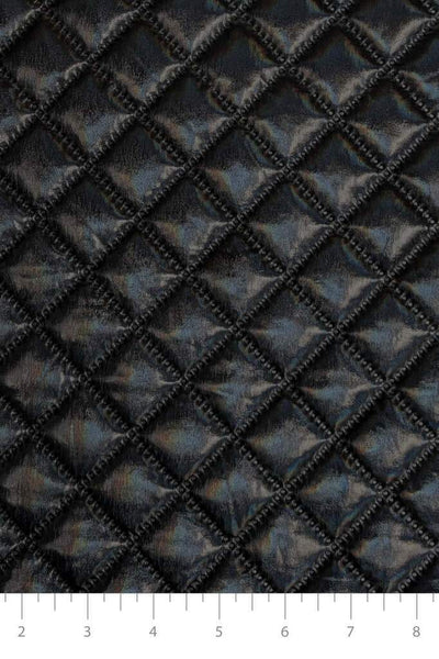 Quilted Wetlook Black