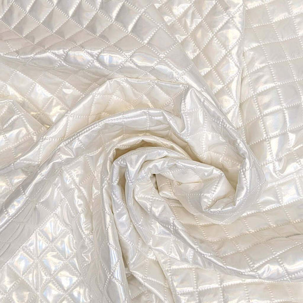 Quilted Wetlook Pearl