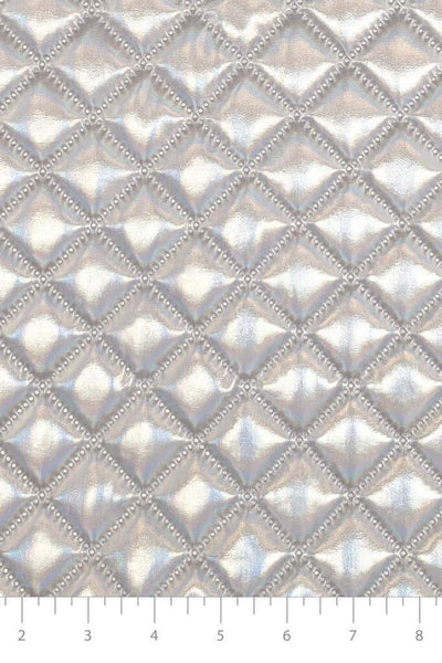 Quilted Wetlook Silver