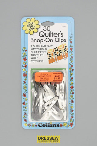 Quilter's Snap-On Basting Clips