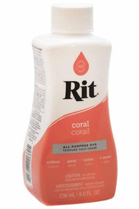 RIT All Purpose Liquid Dye 236ml (8oz.) Coral