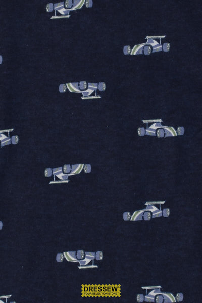 Racecar Flannelette Navy / Multi