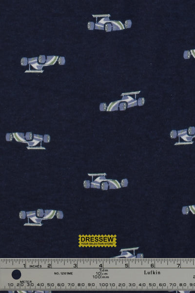 Racecar Flannelette Navy / Multi
