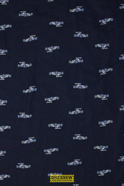 Racecar Flannelette Navy / Multi