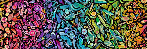 Radiant Ombre Watercolour By Amarilys Henderson For Moda Midnight