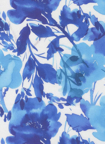 Radiant Poppy Watercolour By Amarilys Henderson For Moda Sky