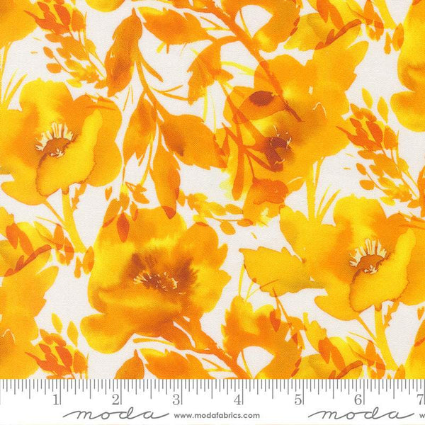 Radiant Poppy Watercolour By Amarilys Henderson For Moda Sunshine