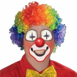 Rainbow Clown Wig Multi