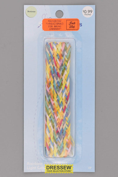 Rainbow Thread Braid Light Colours