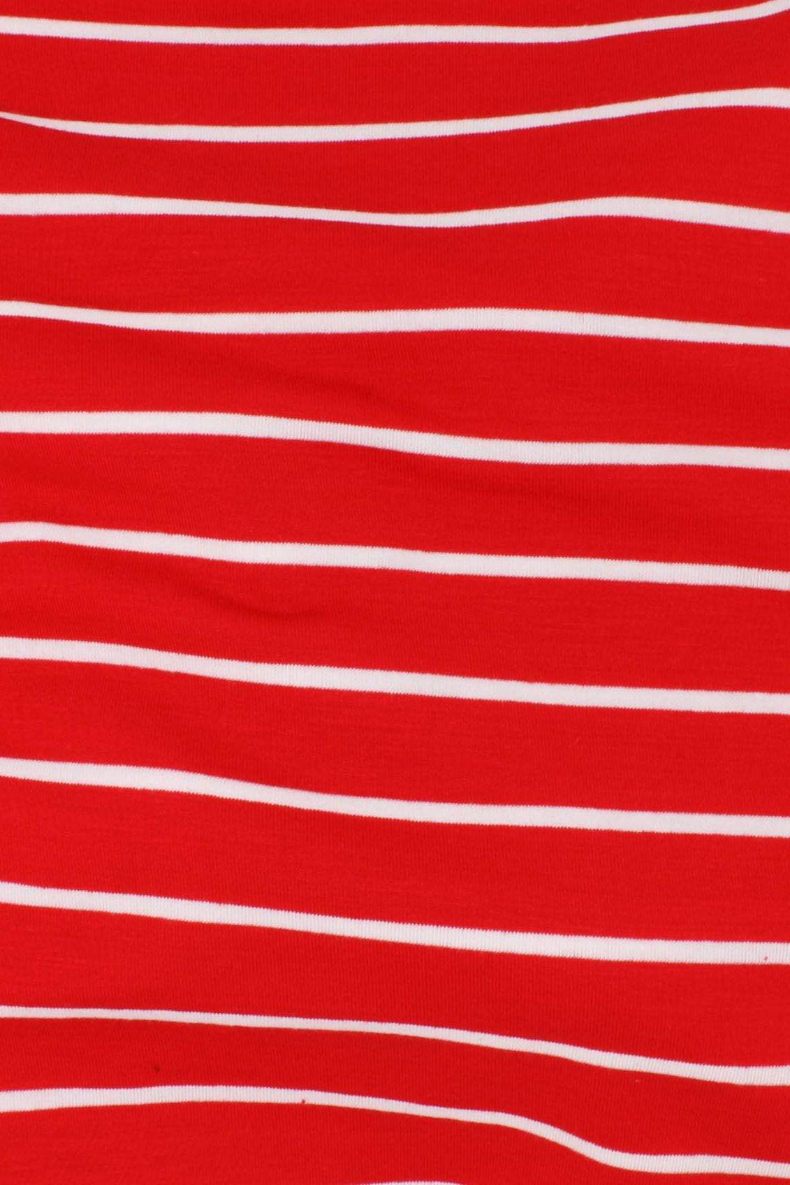 Ramona Stripe Lycra Red / Off White