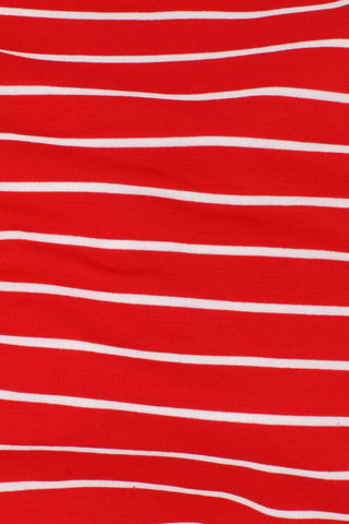 Ramona Stripe Lycra Red / Off White