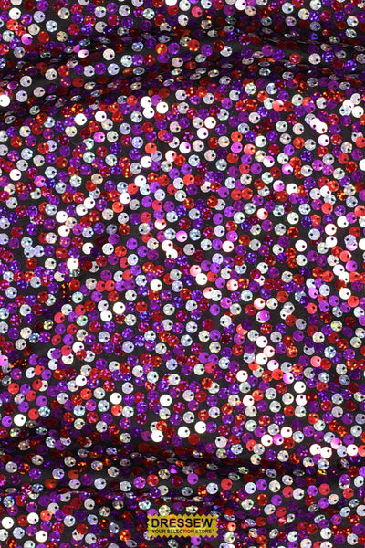 Razzle Dazzle Sequin Knit Black / Pink / Purple