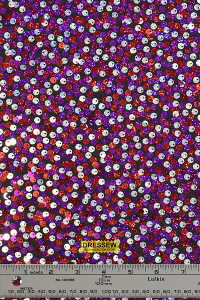 Razzle Dazzle Sequin Knit Black / Pink / Purple
