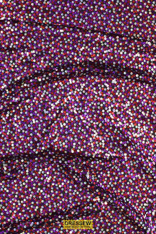 Razzle Dazzle Sequin Knit Black / Pink / Purple