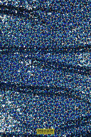 Razzle Dazzle Sequin Knit Black / Turquoise / Silver