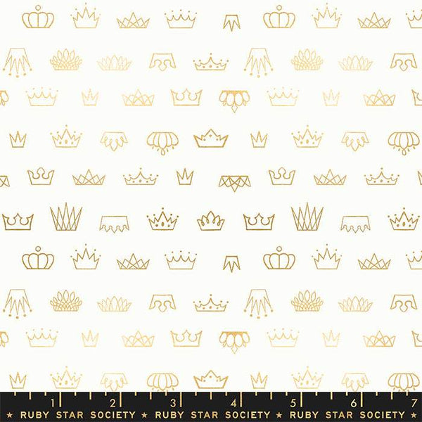 Reign Coronation By Rashida Coleman-Hale Of Ruby Star Society For Moda Sweet Cream / Metallic