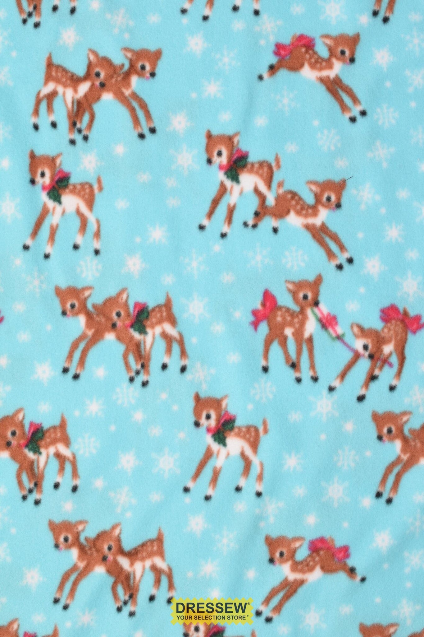 Reindeer Polar Fleece Aqua / Multi