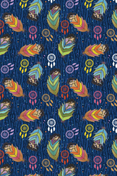 Rejuvenation Satin by Tracey Metallic Sisterhood Navy