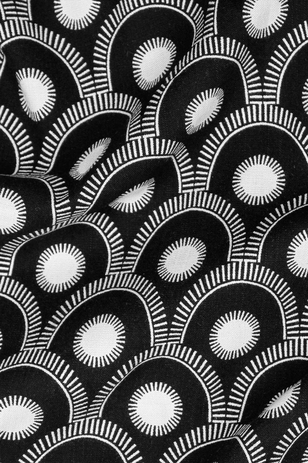 Renoir Geo Arches Slub Black / White