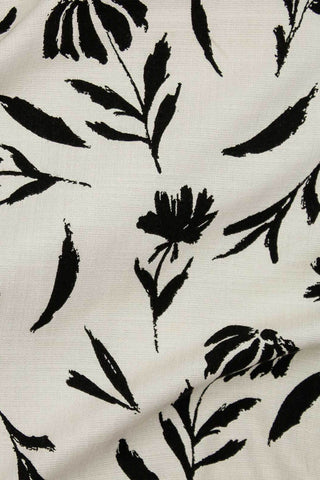 Renoir Sprigs Slub Ivory / Black