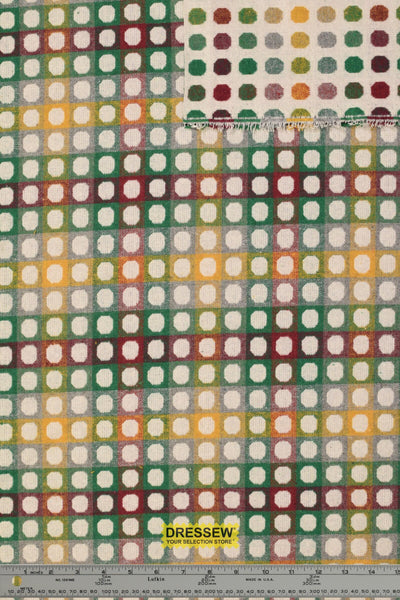 Reversible Dots Coating Ecru / Multi