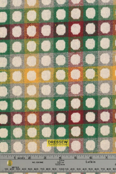 Reversible Dots Coating Ecru / Multi