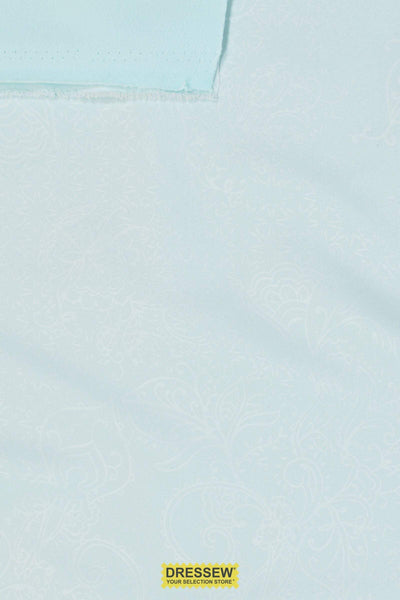 Reversible Embossed Outerwear / Fleece Baby Blue