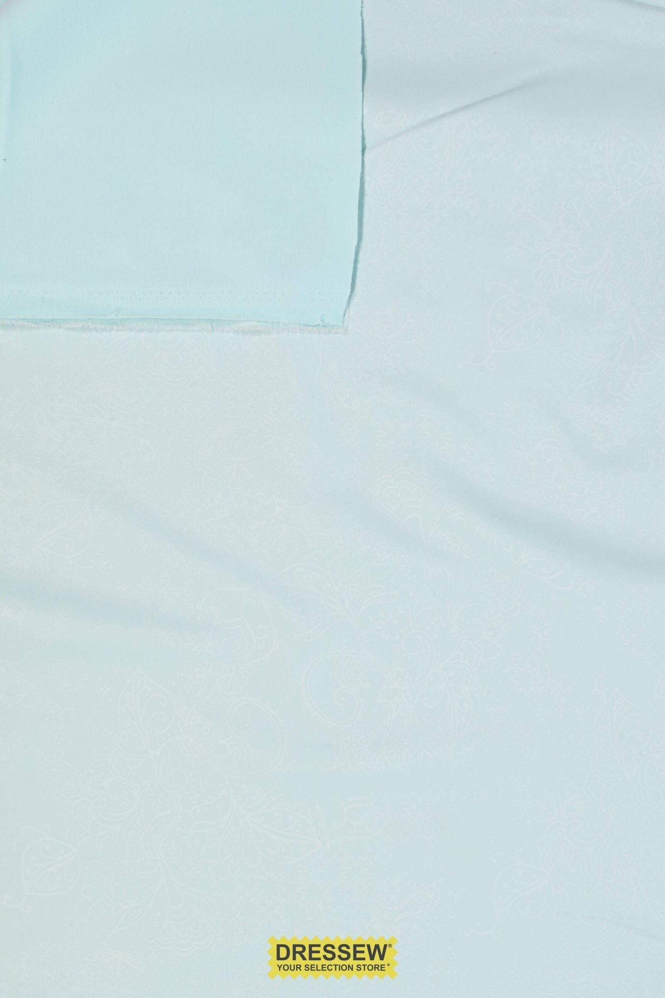 Reversible Embossed Outerwear / Fleece Baby Blue