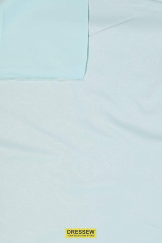 Reversible Embossed Outerwear / Fleece Baby Blue