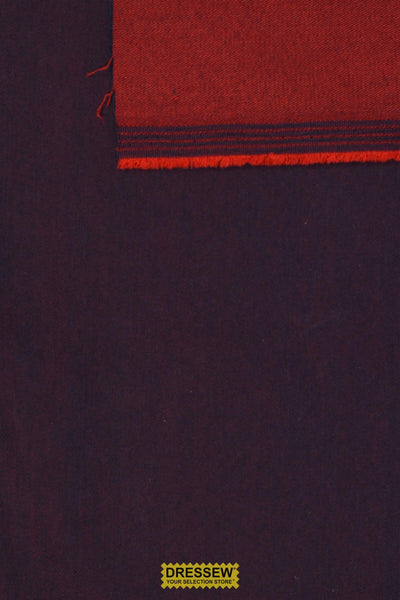 Reversible Stretch Denim Navy / Red