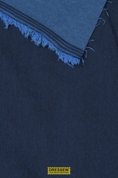 Reversible Stretch Denim Navy / Royal