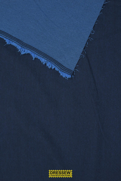 Reversible Stretch Denim Navy / Royal