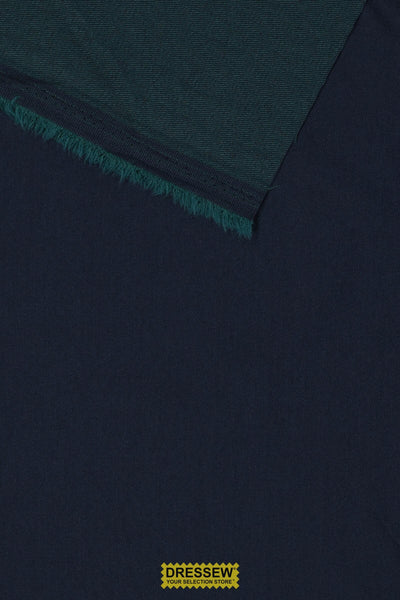 Reversible Stretch Denim Navy / Teal