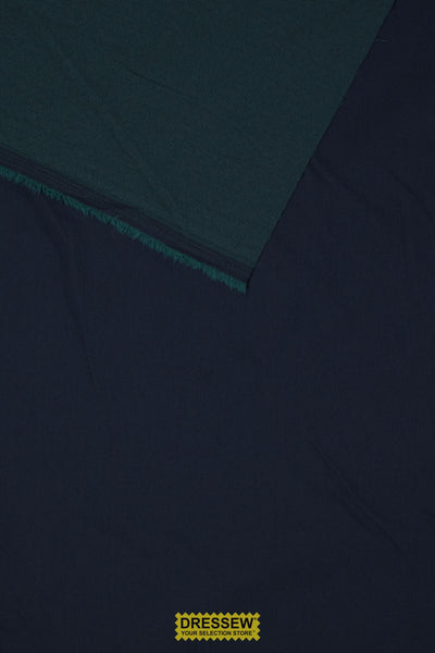Reversible Stretch Denim Navy / Teal