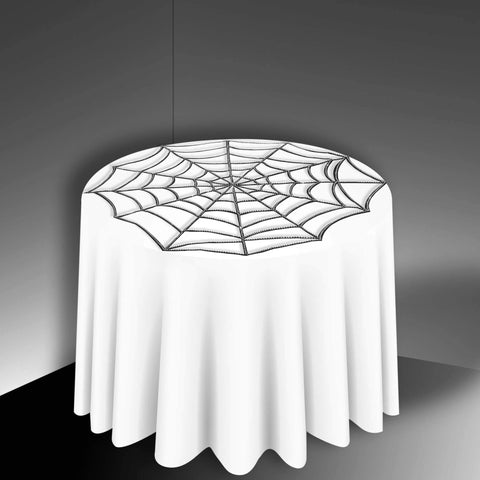 Rhinestone Spider Web Tablecover