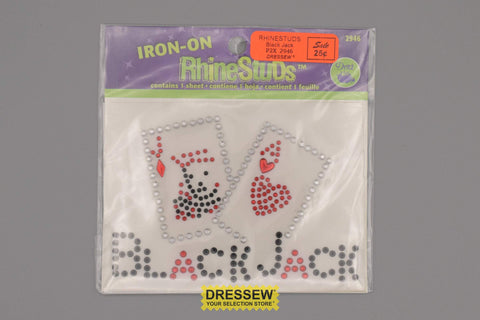 Rhinestuds Black Jack