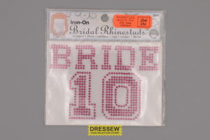 Rhinestuds Bride 10 Pink