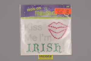 Rhinestuds Kiss Me I'm Irish!