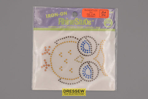 Rhinestuds Owl