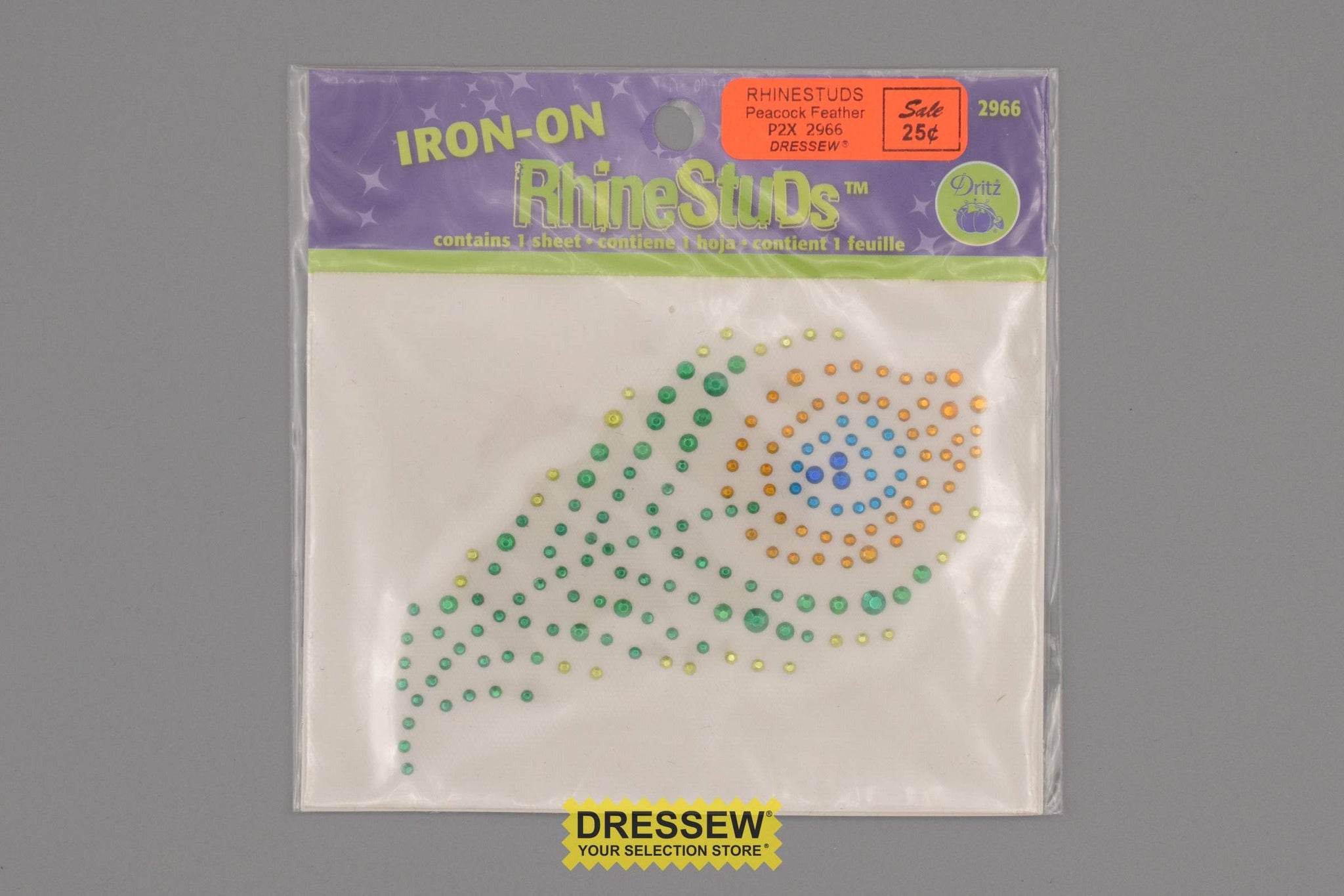 Rhinestuds Peacock Feather