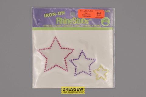 Rhinestuds Stars Red / Purple / Green