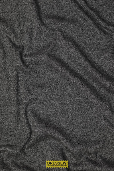 Rib Knit Marled Black